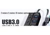 Seven-Port USB Hub with Switch for Desktop and Laptop Expansion