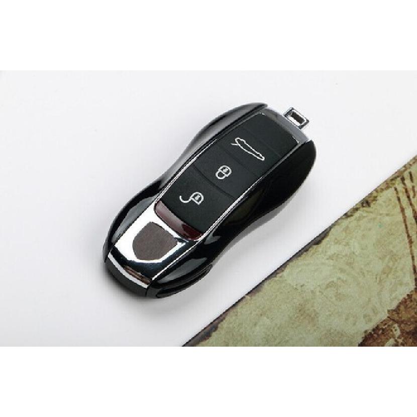 Bright Black Car Key Case Replacement Special For Porsche Macan Cayenne 14 15 16