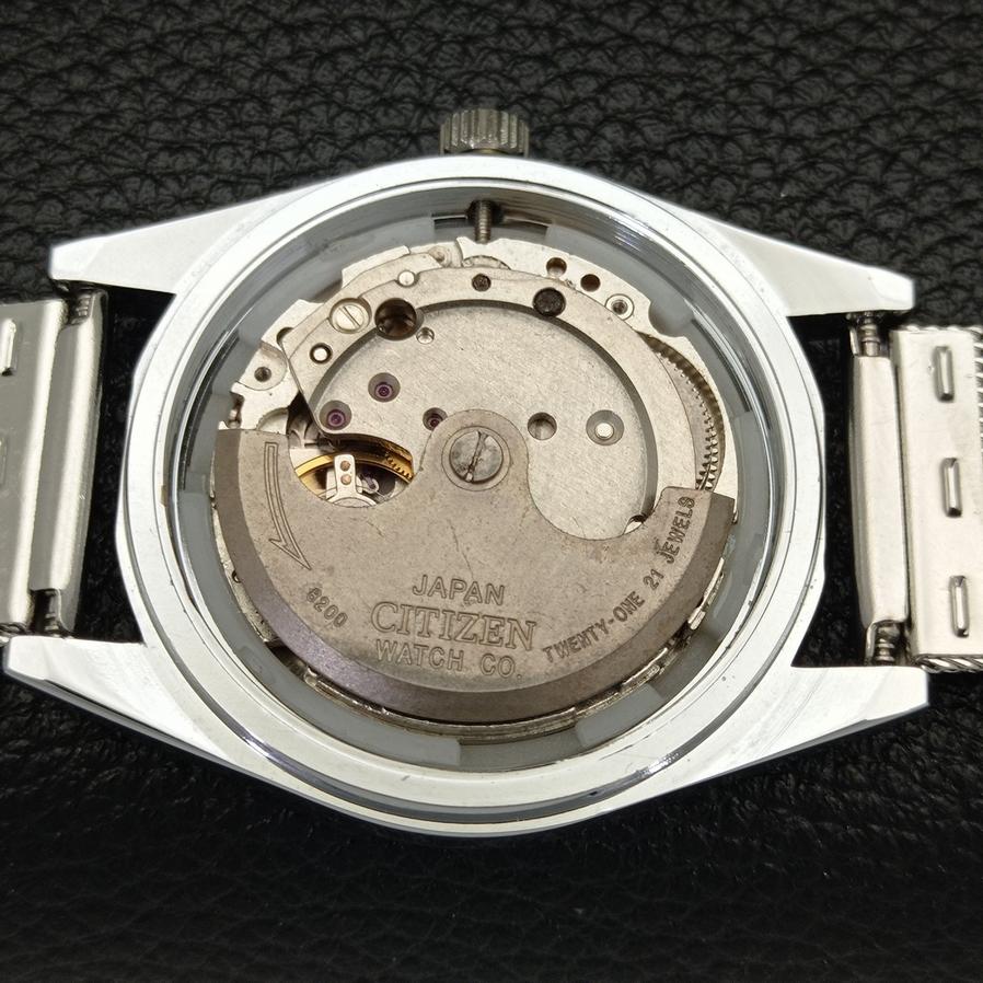 AUTHENTIC REFURBISHED CITIZEN AUTOMATIC 8200 JAPAN RED DIAL WATCH A426135-2 RL-a426135