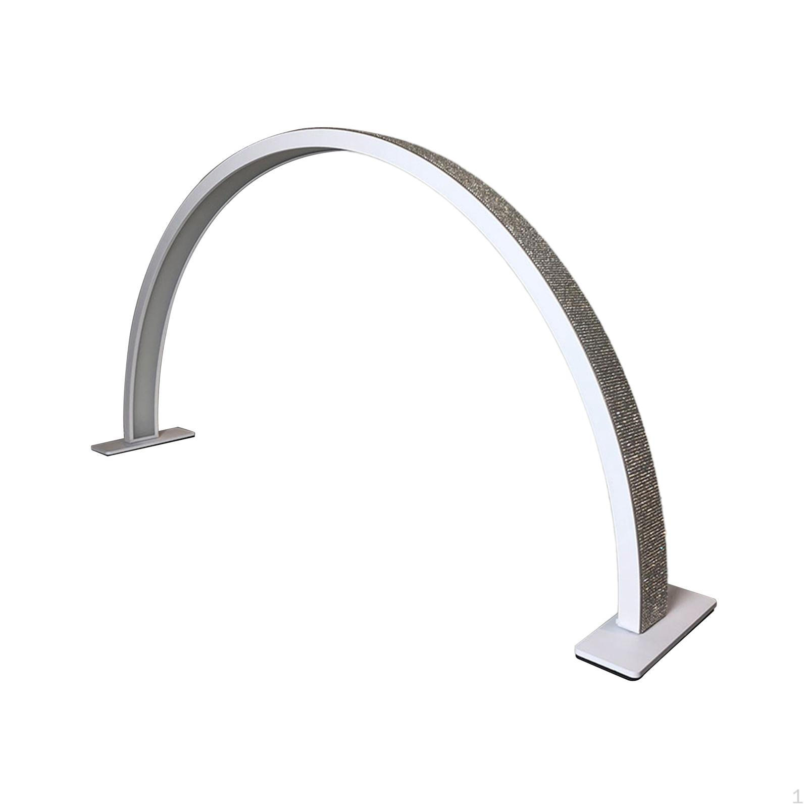 

Half Moon Light for Nail Desk, Lash Light, 20W Manicure Nails Tech Lamp Crafts Work, White rhinestone