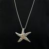 American Retro Spicy Girl Star Pendant Necklace - Beach Style, Sweet & Cool Fashion Exaggerated Sweater Chain