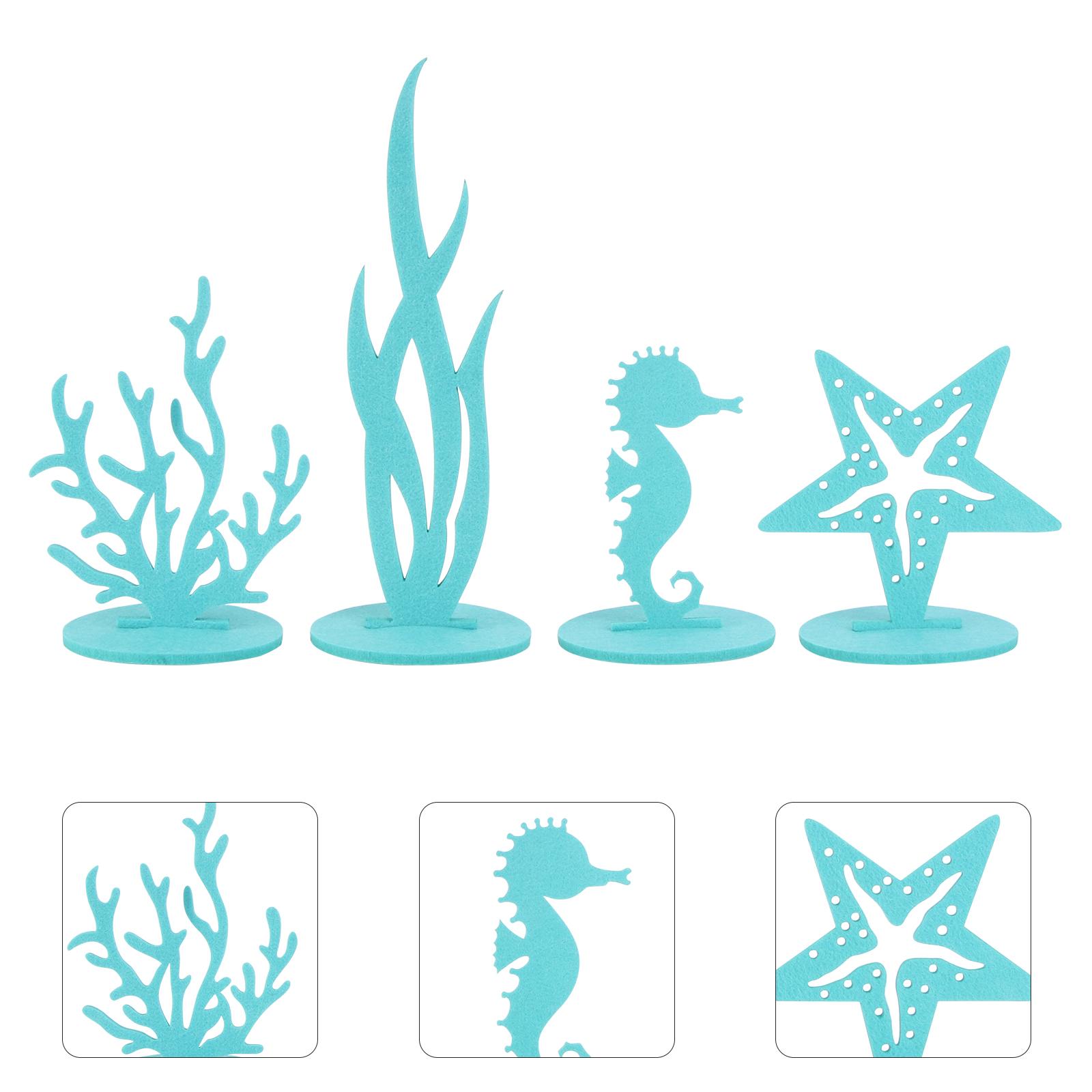 

Фетровые украшения Декор Креативное Очаровательное Рукоделие Коралл Украшение для дома Автомобиля Аквариум Модное Украшение Офисный Настольный синий