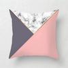 Pink Geometric Abstract Decorative Pillows Case Marble Pattern Flower Designer White and Black Grey Cheap Cushion Cover 45*45 Cm