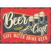 Vintage Beer Wall Art Poster Retro Beer Premium Quality Fresh Beer Best In Town Canvas Painting Retro Bar Restaurant Decor Mural