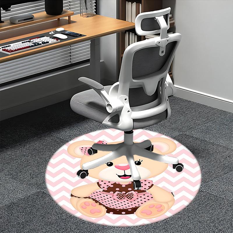 

Cute Teddy Bear Office Carpet Chair Mats, Home Decor, Sofa Rug, Office Carpet Gift for All Rooms1118038a 80cm by 80cm