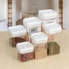 Box Kitchen Organizer Transparent Keep Fresh Jar With Lid Airtight Canister Vacuum Sealed Cans