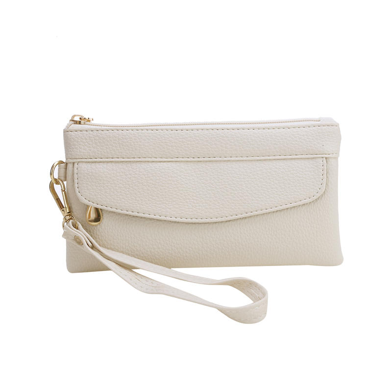 Women Vintage Soft Leather Wristlet Wallet Clutch Purses Portable Outdoor Handbag Shopping Commuting Bags