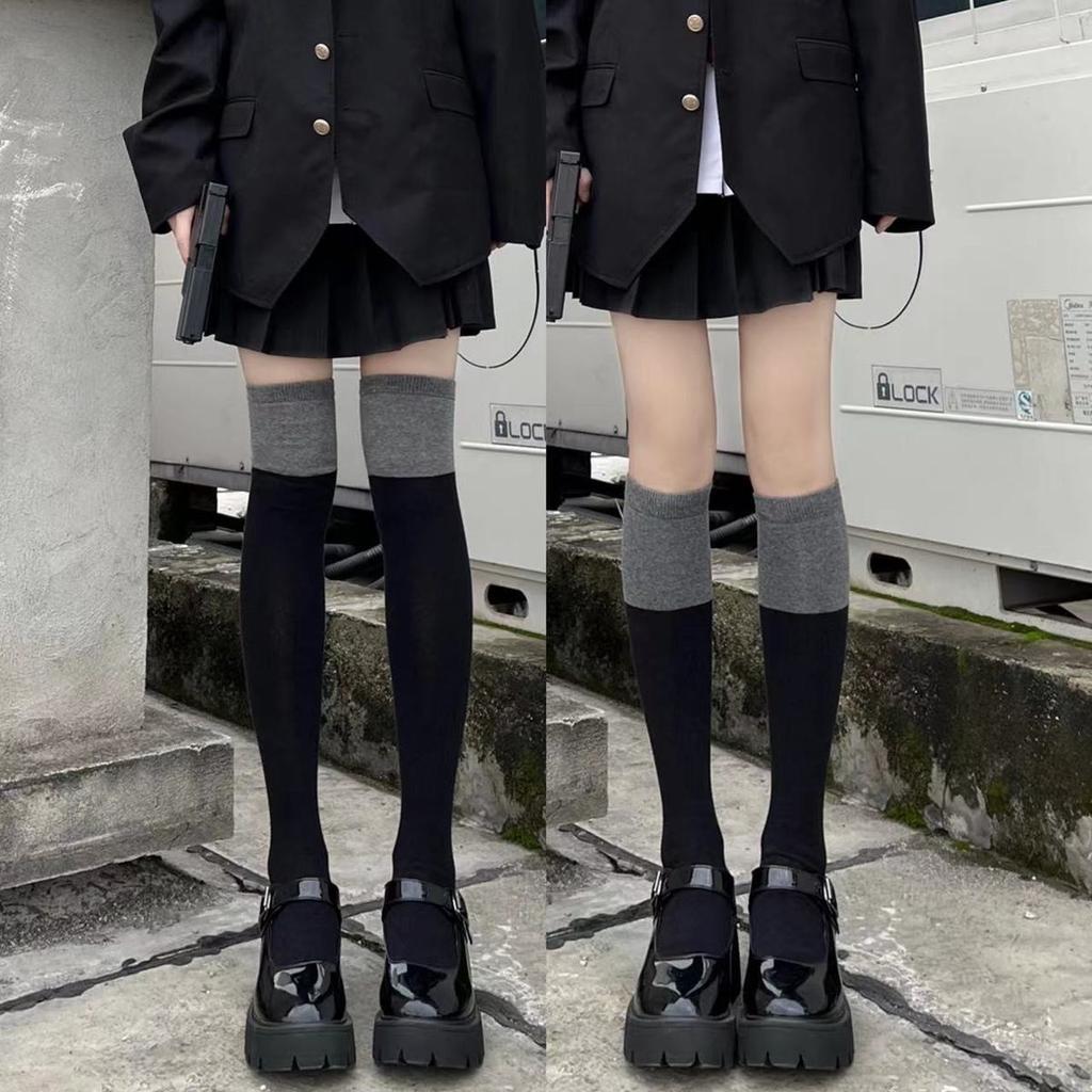 Knee Socks Women'S Autumn And Winter Japanese Jk High Tube Calf Stockings Thickened Terry Warm Long Socks Women'S Tide Wholesale