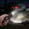 Rechargeable Flashlight Hands-Free LED Torch with Magnetic Base And Rear Buckle 500 Lumens High Power Mini Light for Camping Hiking Travel