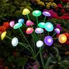 Solarne lampki LED w kształcie meduz, kołyszące się, dekoracja ogrodowa, wodoodporne, zewnętrzne solarne lampki ścieżkowe na patio, balkon, podwórko, rabatę kwiatową