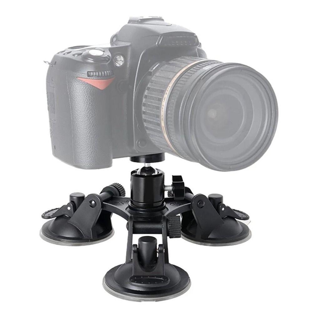 Triple Suction Cup Expansion Adapter Car Mount Holder for DJI Osmo/GoPro Hero 10 9 8 7 6 5