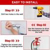 Accessories L Shape Fire Extinguisher Mount 20LB Universal Fire Extinguisher Holder Convenient Indoor Extinguishers Bracket