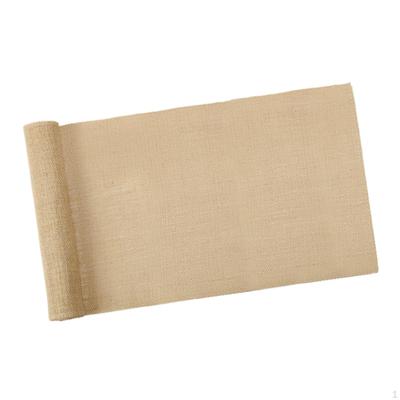 Burlap Table Runner Roll Style Rustic Decoration Placemat for Home Birthday Celebration