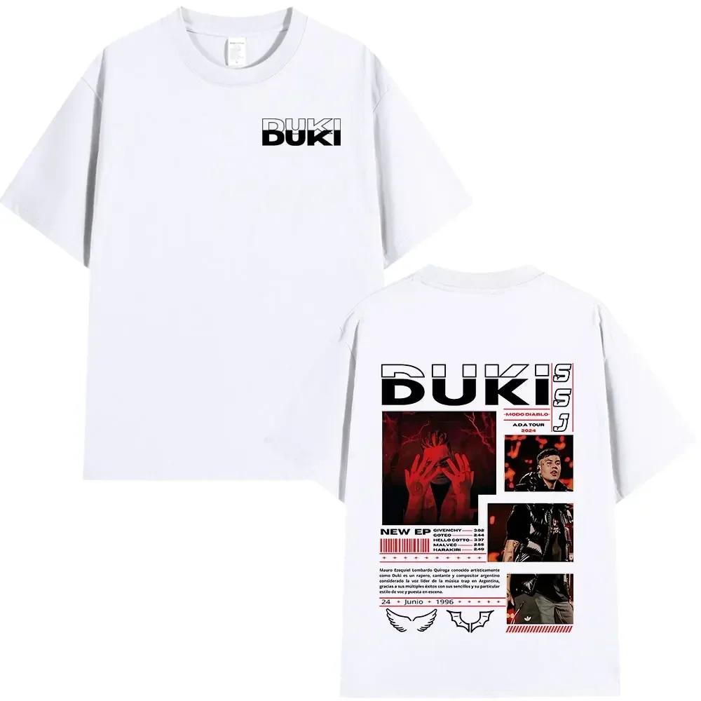 Rapper Duki ADA Tour Merch T-shirt Men's Women Clothing Cozy T-shirts Hip Hop Short Sleeve T Shirts Streetwear