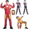 Tony Avengers Stark Adult Boy Superhero Costume Cosplay Outfit Jumpsuit