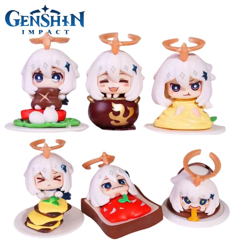 Paimon Genshin Impact Figure Model Toy Set Anime Doll Desk Decoration Kids Gifts