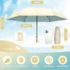 ZOMAKE Folding Ultra Extendable Handle UV Light Heat UV For Rain or Storage Case Included Parasol, Lightweight, Compact, Design, UPF50+ Protection,
