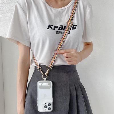 Adjustable Retro Totem Pattern Crossbody Phone Lanyard