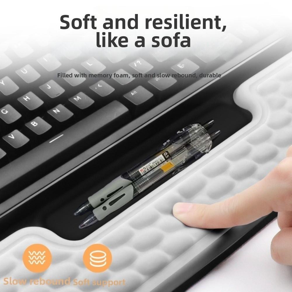 Integrated Wrist Support Pad Tilted Ergonomic Keyboard Riser Computer Keyboard Stand Computer Use