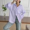 Casual Striped Long-sleeved Shirt for Women 2025 Autumn and Winter
