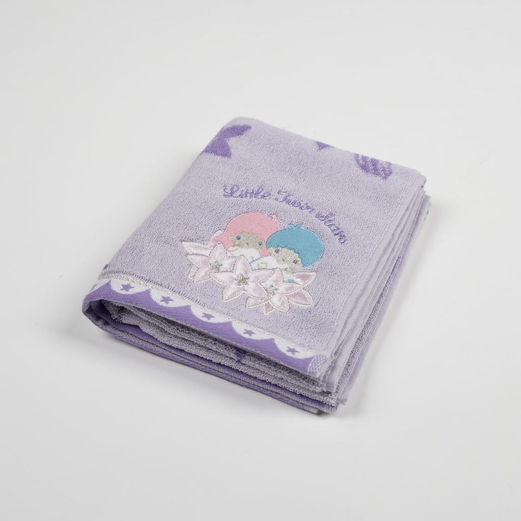 Marushin Face Sanrio Little Twin Stars Bloom Little Twin Organic Antibacterial and 3725020400 Towel, Stars, Cotton, Deodorizing,