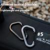 2Pcs D Ring Carabiner Outdoor Survival Gear Lightweight Handbag Strap Clips For Hiking Camping Climbing Accessories