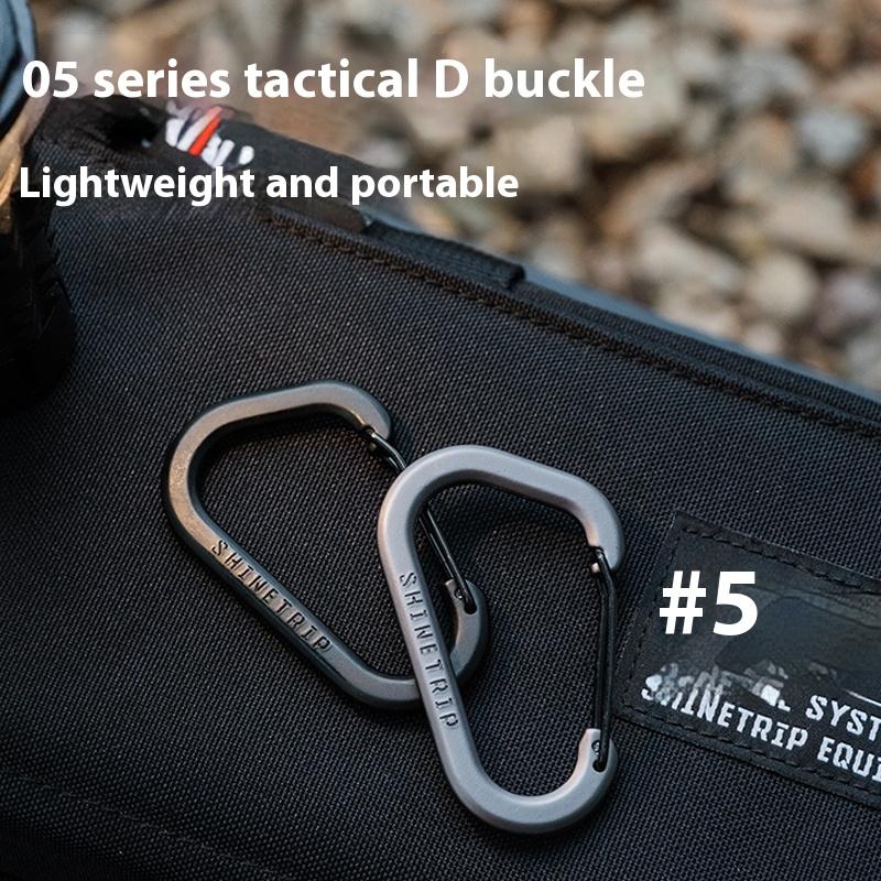 2Pcs D Ring Carabiner Outdoor Survival Gear Lightweight Handbag Strap Clips For Hiking Camping Climbing Accessories