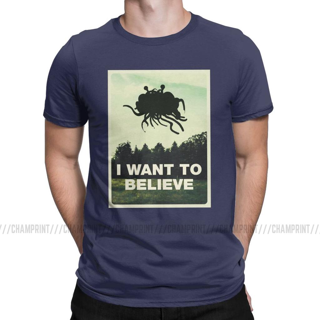 Flying Spaghetti Monsterism Believing T Shirts Men S T Shirts Pastafarianism Fsm Religion Church Novelty Tees