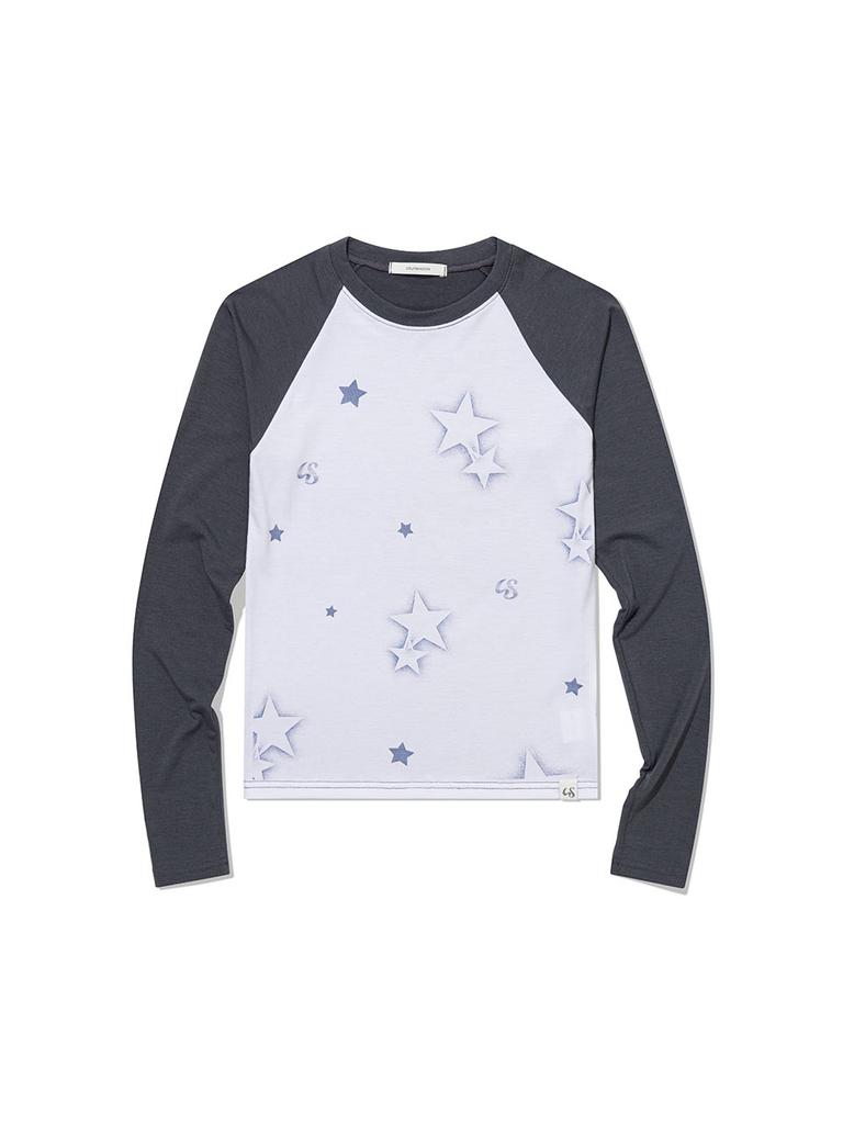 Eogeulliswedou Star Ragrun T-Shirt (Blue)