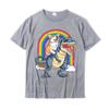 Corgi reitet Dinosaurier T-Rex Lustig Weltraum Galaxie Regenbogen Geschenke Premium T-Shirt Neueste Herren T-Shirts Baumwolle Oberteile & T-Shirts Gruppe