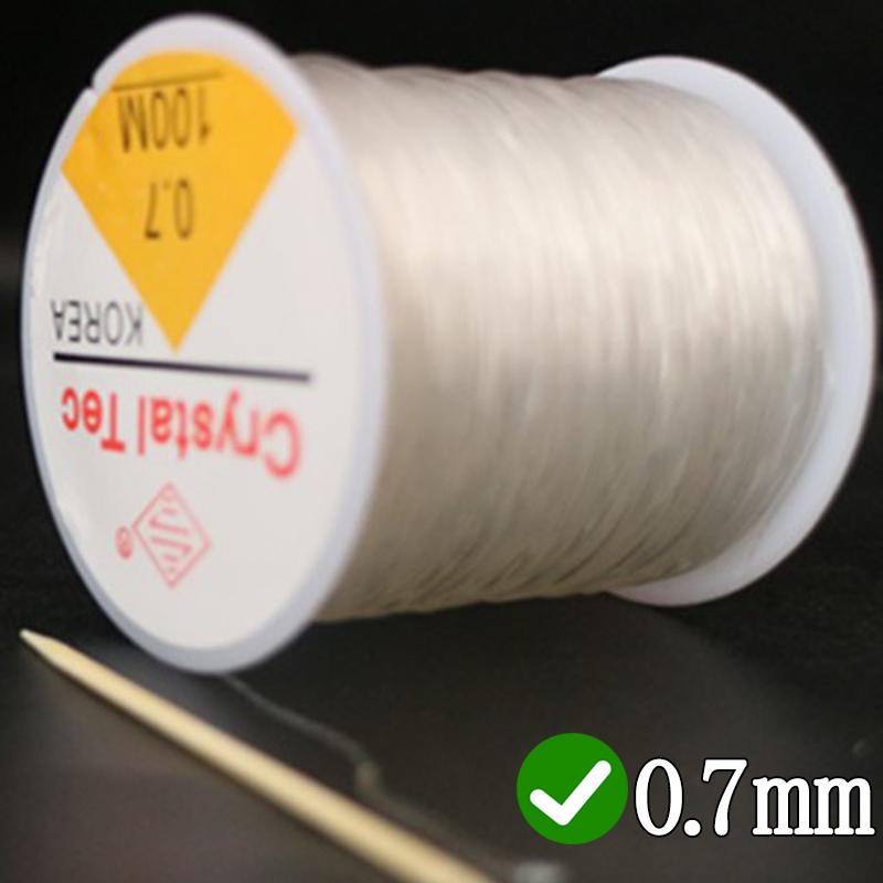 200m Strong Elastic Crystal Beading Thread Cord Jewelry Making Necklace Bracelet DIY Beads Transparent String Stretchable Thread