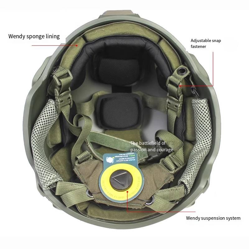 BEPAN Outdoor Semi High Cut Riot Helmet Fiberglass MICH2002 Tactical Helmet SF Wendy Liner