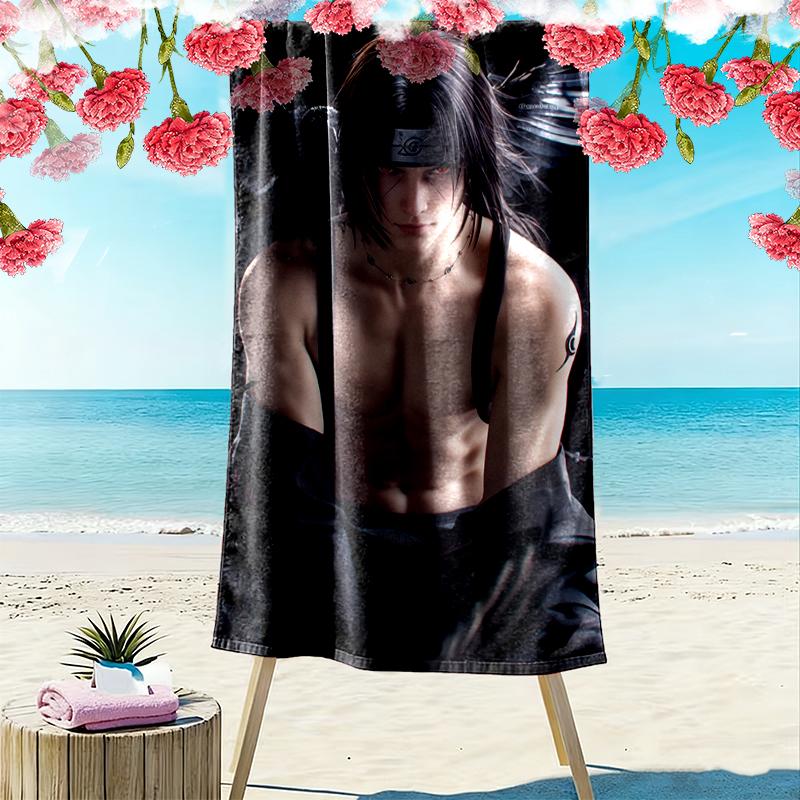 naruto Beach Towel Perfect for Travel, Outdoor Activities, Swimming, Camping, Hiking