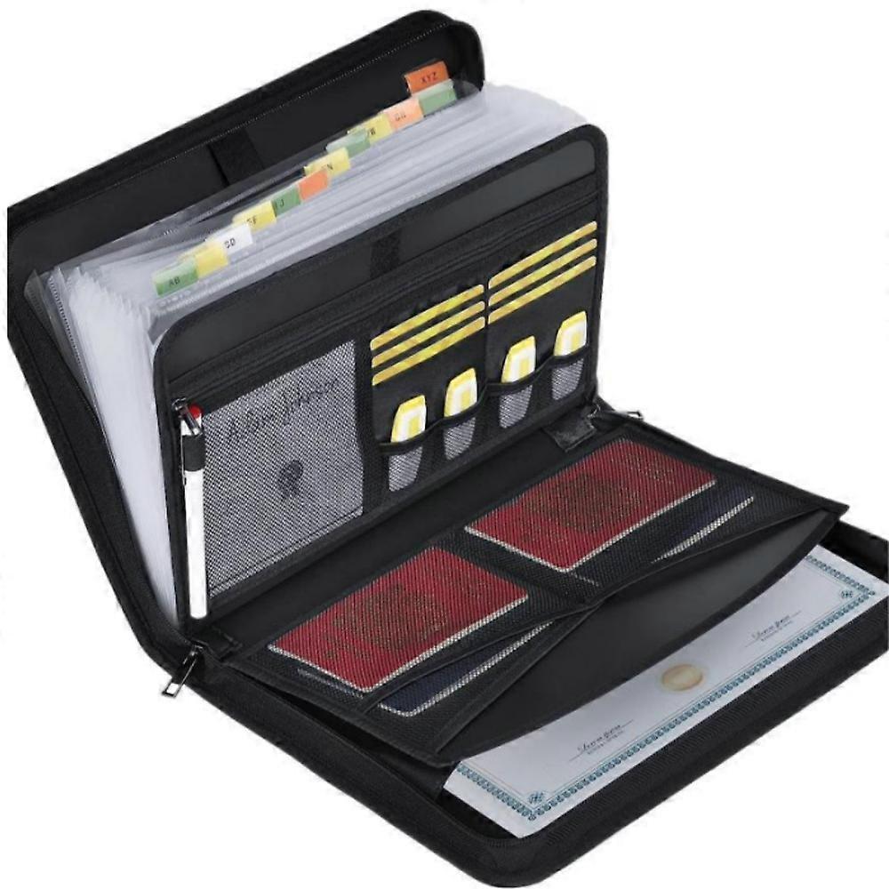 Rushclick File Folder,KatieWells File Folder - Large Capacity A4 Fireproof Files Less