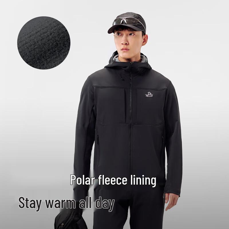 Pelliot Men s Windproof Fleece Lined Hiking Jacket S