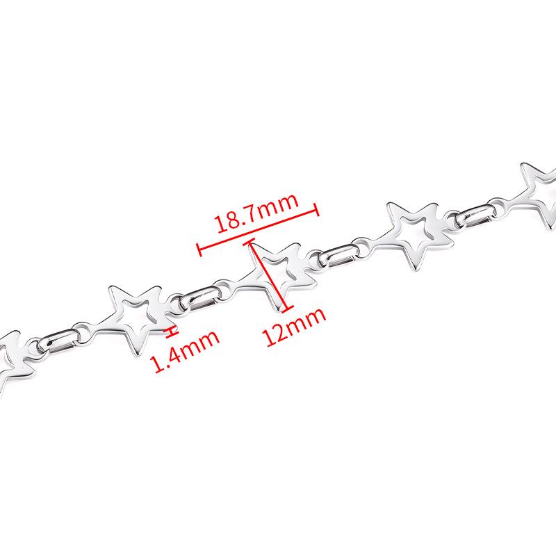 Handmade Stainless Steel Four-Leaf Clover Star Chain for DIY Jewelry, Necklaces, Bracelets & Clothing Accessories