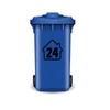 Trash Can Dustbin Number Sticker Self Adhesive Wheelie Bin Stickers Garage Decals Diy Free Combination Weatherproof