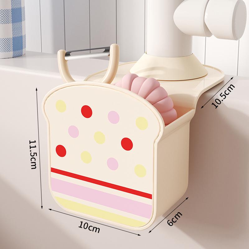 Multi-Functional Hanging Sink Dish Rack with Detachable Hooks and Hollow Drain Storage