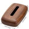 1Pcs New Nut-brown Tissue Box Cover Large Capacity Simple Tissue Storage Box Solid Wood Elegant Tissue Box Holder Fo rHomestay