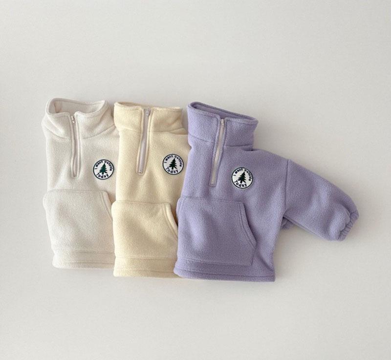 Ensemble Sweat-shirt et Pantalon d'Hiver Molletonné Doublé Polaire pour Bébé et Tout-Petit Style Coréen - Épais, Tendance, Ensemble Deux Pièces à Col Haut