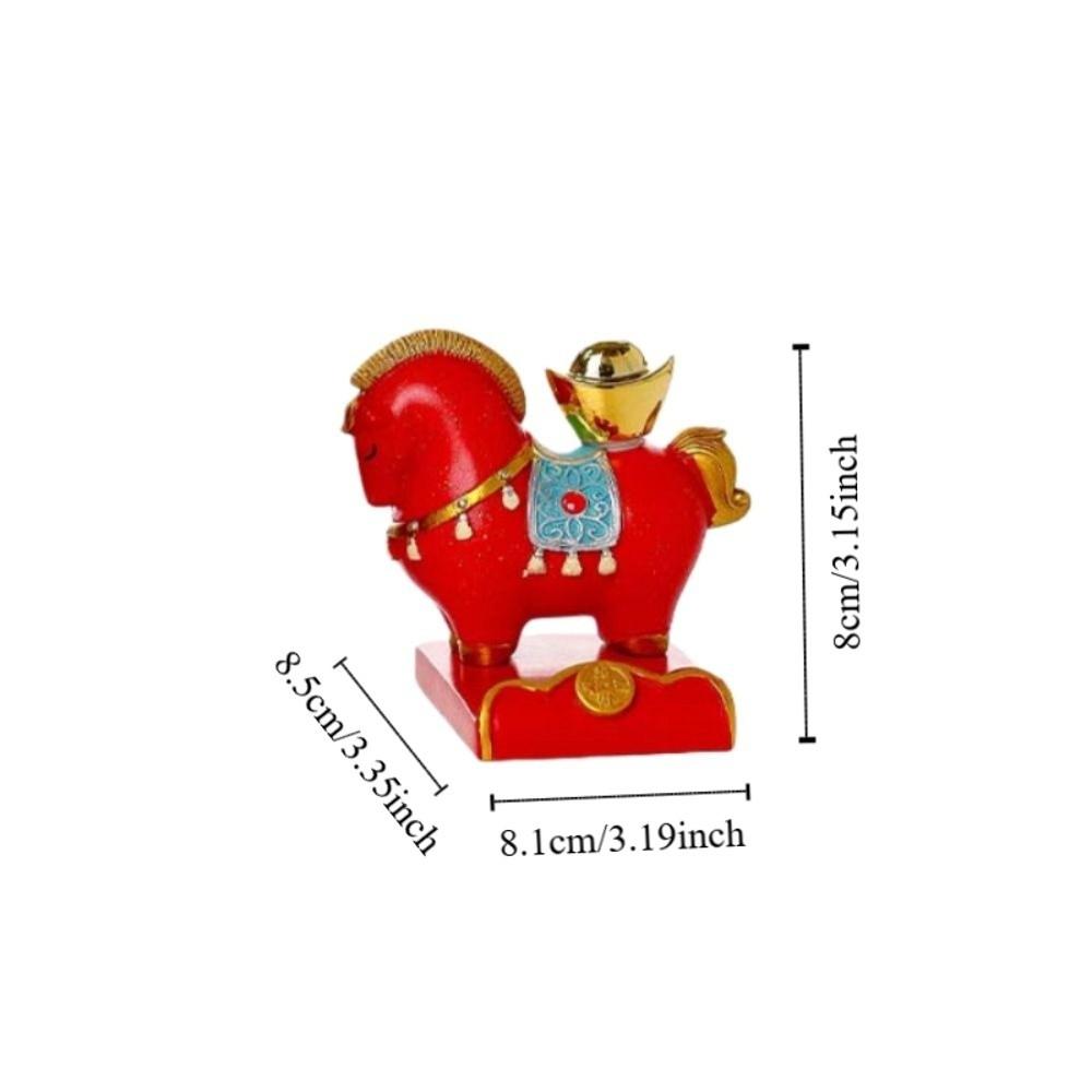 Year of The Horse 2026 Horse Year Figurines Mobile Phone Stand  Home Party Decor