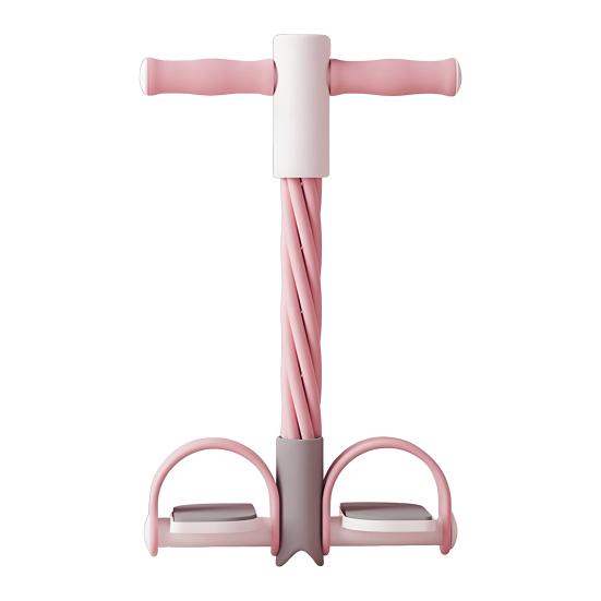 4/6-Tube Pedal Puller Resistance Band with Handle TPE Elastic Yoga Sit-up Pull Rope Men Women Pedal Tensioner Exerciser Workout Equipment