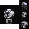 Classic Design 60mm 3d Crystal Ball Glass Laser Engraved Miniature Earth Sphere Gift