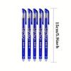 12-Pack Erasable Gel Pens, 0.5mm Blue with Refillable Ink, Magic Erasable Gel Pens with Full Barrel Tip, Heat-Erasable