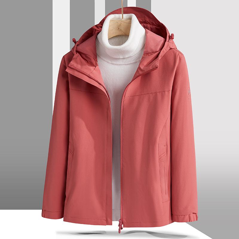 Sports Windbreaker Spring and Autumn Large Size Top Outdoor Loose Casual Jacket Hooded Outer