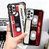 Vintage 90S Cassette Tape Pattern Plating Phone Case For Samsung A17 A07 A37 A57 A16 A56 A15 A55 A14 A54 A13 A53 A26 A36 A25 A35