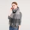 [Dotoro] Union Check Scarf (Dove Gray) (Women's)