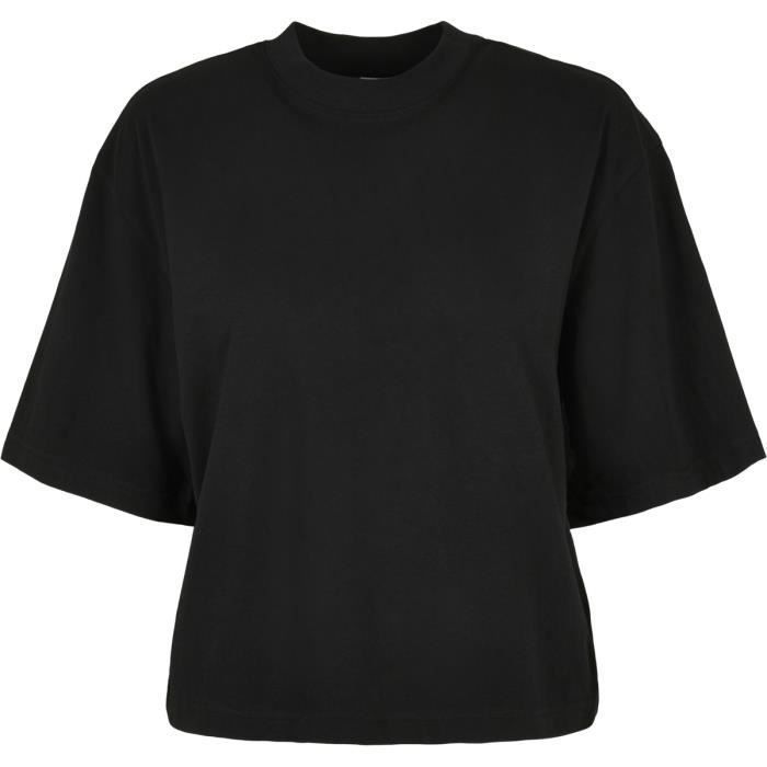 T-shirt Femme - Urban Classics - Oversized - 100% Coton Biologique - Manches Courtes - Noir