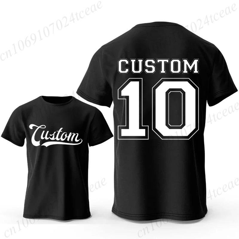 Custom Team Name Jersey Shirt Personalized Sports Tee Short Sleeve T-Shirts for Men Women Clothing Fashion Trendy Men's Clothing