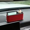 Car Seat Storage Organizer Leather Adhesive Holder Back Of Seat Car Organizer Storage Box For SUV RV Truck Sedan Automotive